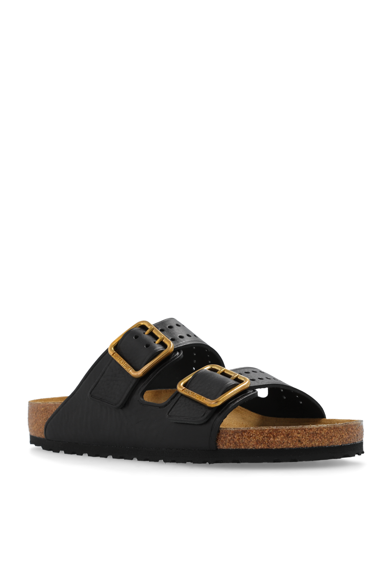 Black Arizona Bold Gap slides Birkenstock Vitkac Italy